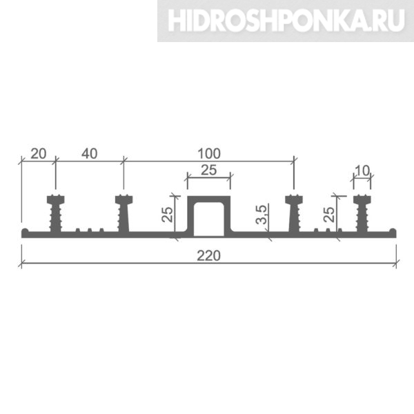 Гидрошпонка-Аквастоп-ДО-22025-425-ПВХ