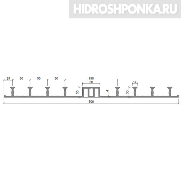 Гидрошпонка-Аквастоп-ДО-50050-830-ПВХ
