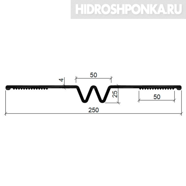 Гидрошпонка-Аквастоп-ДР-25050-EPDM