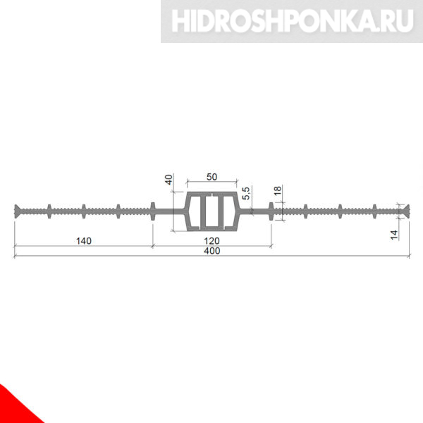 Гидрошпонка-Аквастоп-ДВ-400301-ПВХ