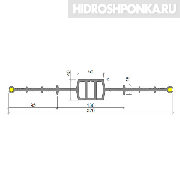 Гидрошпонка-Аквастоп-ДВИ-32050-ПВХ