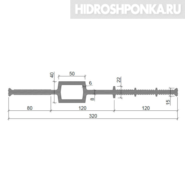 Гидрошпонка-Аквастоп-ДВС-32050-ПВХ