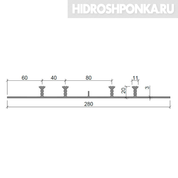 Гидрошпонка-Аквастоп-ХОМ-280-420-ТЭП