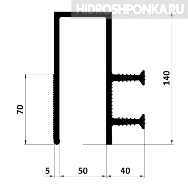 Гидрошпонка-LITAPROOF-UC-R