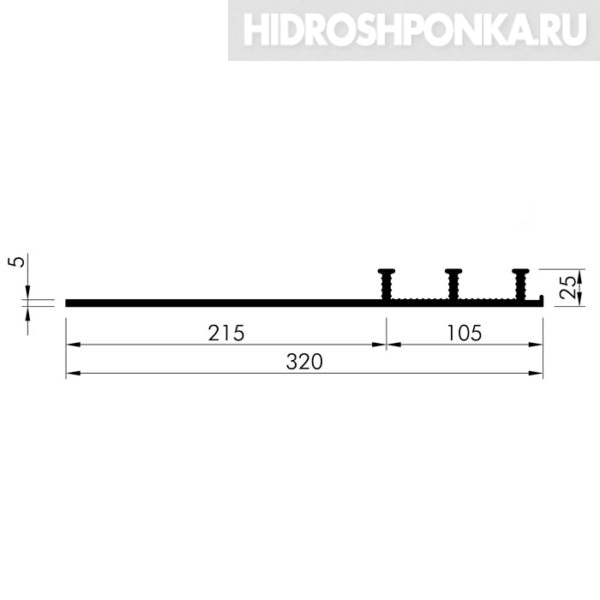 Гидрошпонка-Nitriflex-AA-320-eins