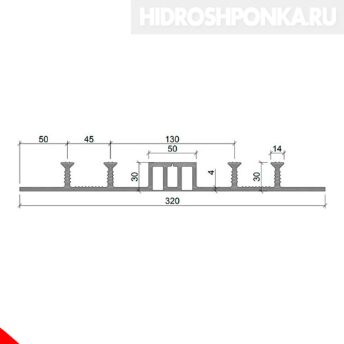 Гидрошпонка-ППЗ-DFМ-32030-430
